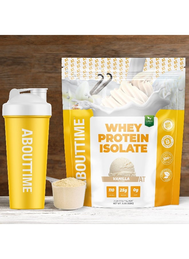 About Time Whey Protein Isolate Vanilla Flavor Powder 928G  - Image 4