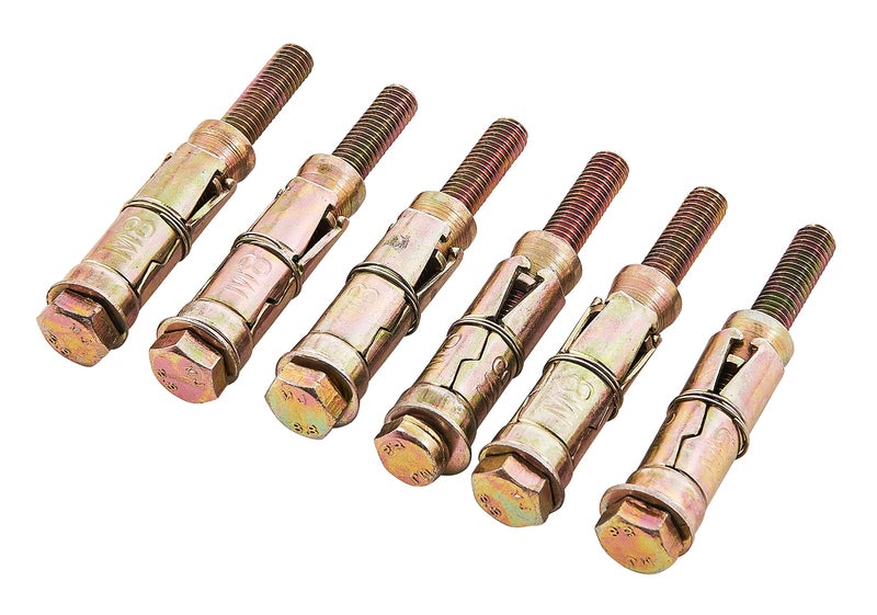 Amtech S5930 6 Piece M8 x 75mm Expansion Bolts - Image 1