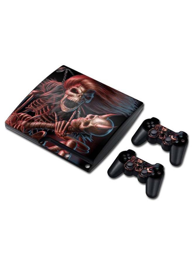 General PS3 Slim Thin Machine Body Sticker Game Machine Sticker Colorful Sticker Fashion Sticker Skulls Skulls-Color:TN-P3Slim-1212  - Image 5