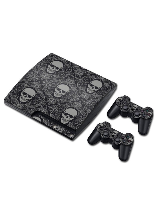 General PS3 Slim Thin Machine Body Sticker Game Machine Sticker Colorful Sticker Fashion Sticker Skulls Skulls-Color:TN-P3Slim-1212  - Image 1