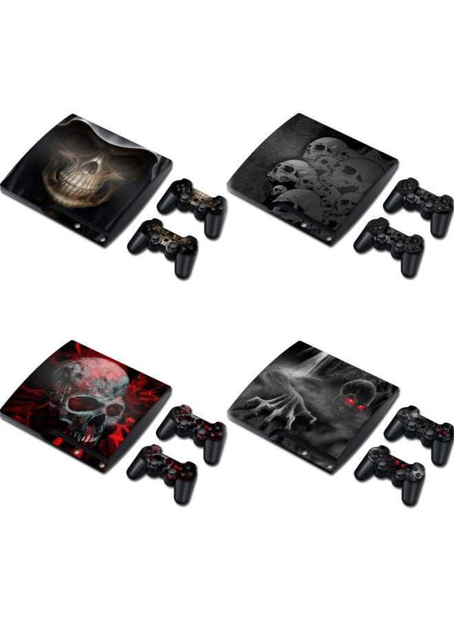 General PS3 Slim Thin Machine Body Sticker Game Machine Sticker Colorful Sticker Fashion Sticker Skulls Skulls-Color:TN-P3Slim-1212  - Image 2