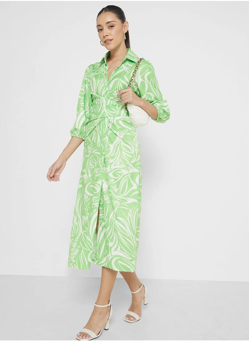 ELLA Printed Wrap Dress