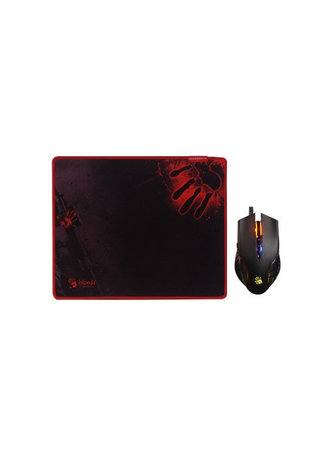 Neon X'Glide RGB Gaming Mouse and Mousepad / Smooth Relaxing Best Quality Mouse Pad / Best Gaming Experience - Black and Red