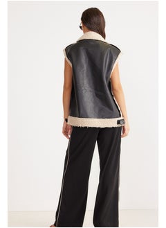 SNDYS Fur Detail Vest Jacket  - Image 2