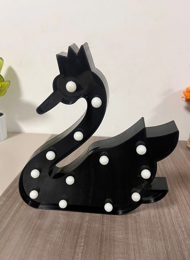 Raffine 1 Piece Battery Operated Swan Shape LED Night Light Decoration Lights for Children Room Table Decoration Light - Image 2