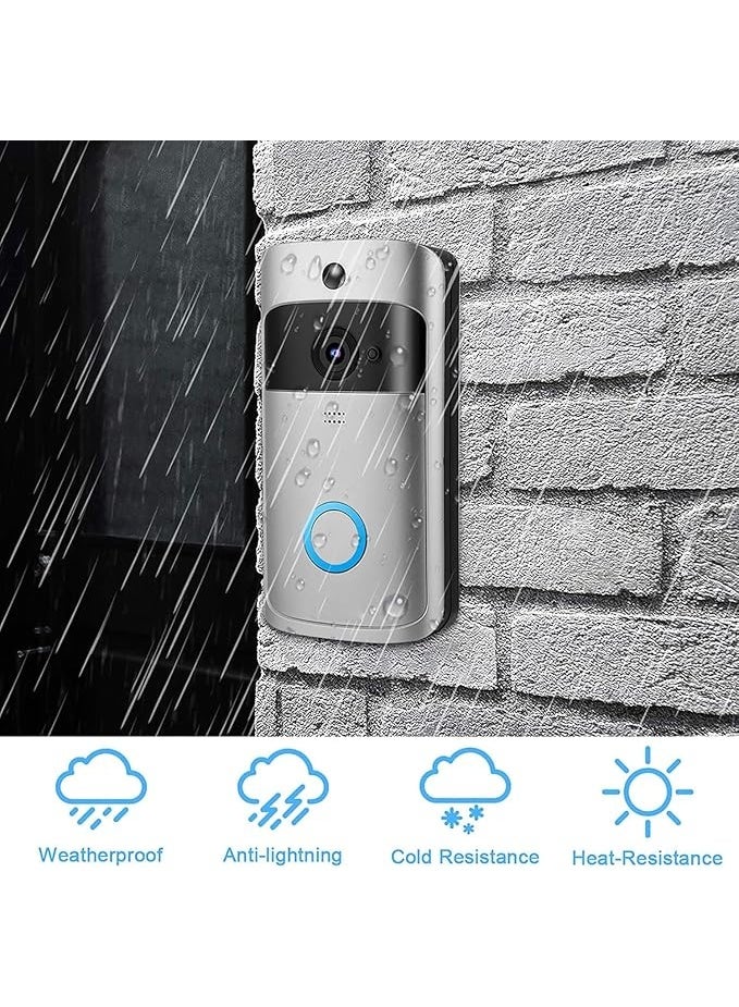 Smart WiFi Video Doorbell Camera - 1080P Full HD, Two-Way Audio - Easy-to-Use 2.4G Wireless Home Security Intercom - Image 2