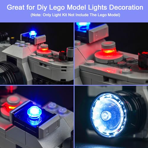 Hilighting Upgraded Led Light Kit Compatible with Lego 3 in 1 Retro Camera Building Set Lights Decoration Compatible with Lego 31147 Model Not Included - Image 5