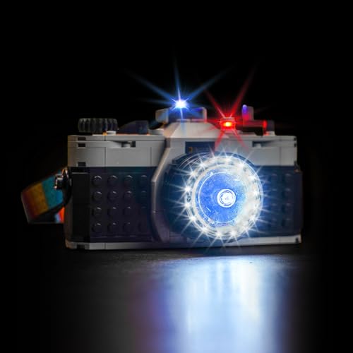 Hilighting Upgraded Led Light Kit Compatible with Lego 3 in 1 Retro Camera Building Set Lights Decoration Compatible with Lego 31147 Model Not Included - Image 1