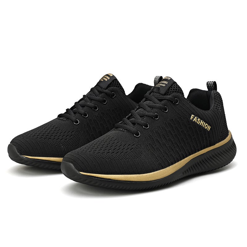 Fashionable Plus Size Unisex Sneakers black gray  - Image 5