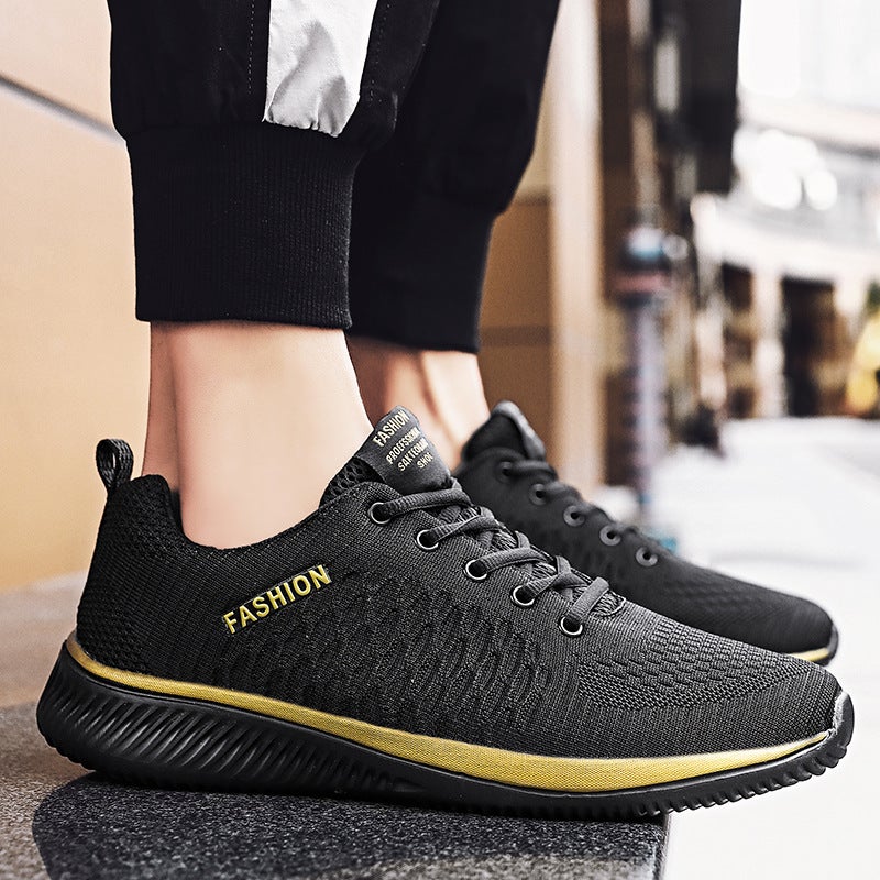 Fashionable Plus Size Unisex Sneakers black gray  - Image 4
