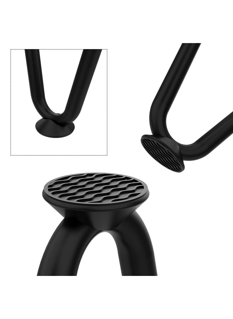 Orgerphy Orgerphy 14 Inch Black Heavy Duty Fork Coffee Table Legs 38 Diameter with Screws and 4 Extra Rubber Floor Protectors Desk Legs c  - Image 4