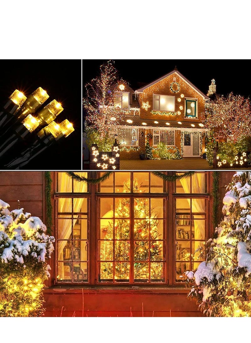 Beauenty Solar Ramadan Lights, 22m 200 LED 8 Modes Outdoor Eid al-Adha String Lights, Waterproof Solar Fairy Lights for Tree, Fence, Holiday, Party, Balcony, Ramadan Decor - Warm White - Image 2