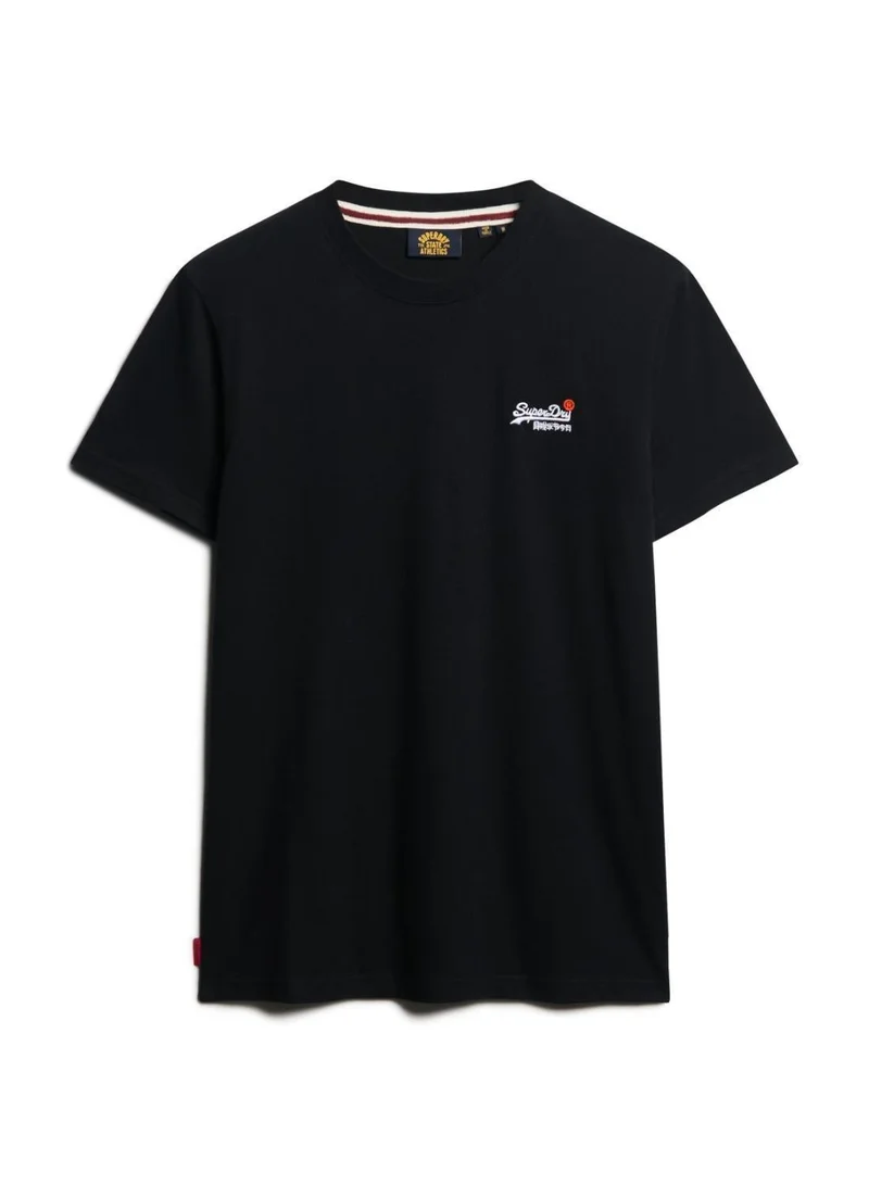Superdry Black Essential Contrast Emb Tee for Men | Best Price UAE