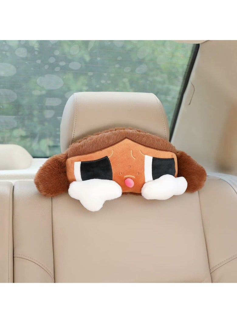 general Cute crying baby car pillow around the cartoon car pillow sofa girl's heart cushion to give gentle support to the neck - Image 1