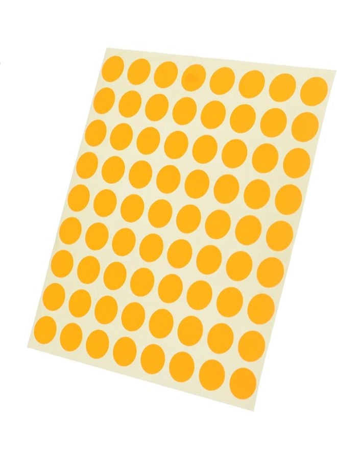 El Manar Bold Round High-Visibility Adhesive Label Sticker, 15 mm With Premium Material Suitable For Home, School And Office - Image 2