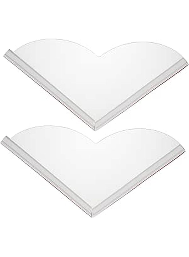 2pcs Bath Tub Splash Guard Shower Water Blocker Boys And Girls Anti Leak Barrier For Kids Wall Mount Rack White - Image 1