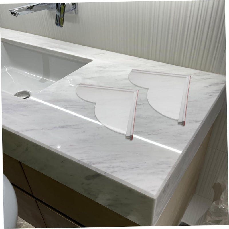2pcs Bath Tub Splash Guard Shower Water Blocker Boys And Girls Anti Leak Barrier For Kids Wall Mount Rack White - Image 5