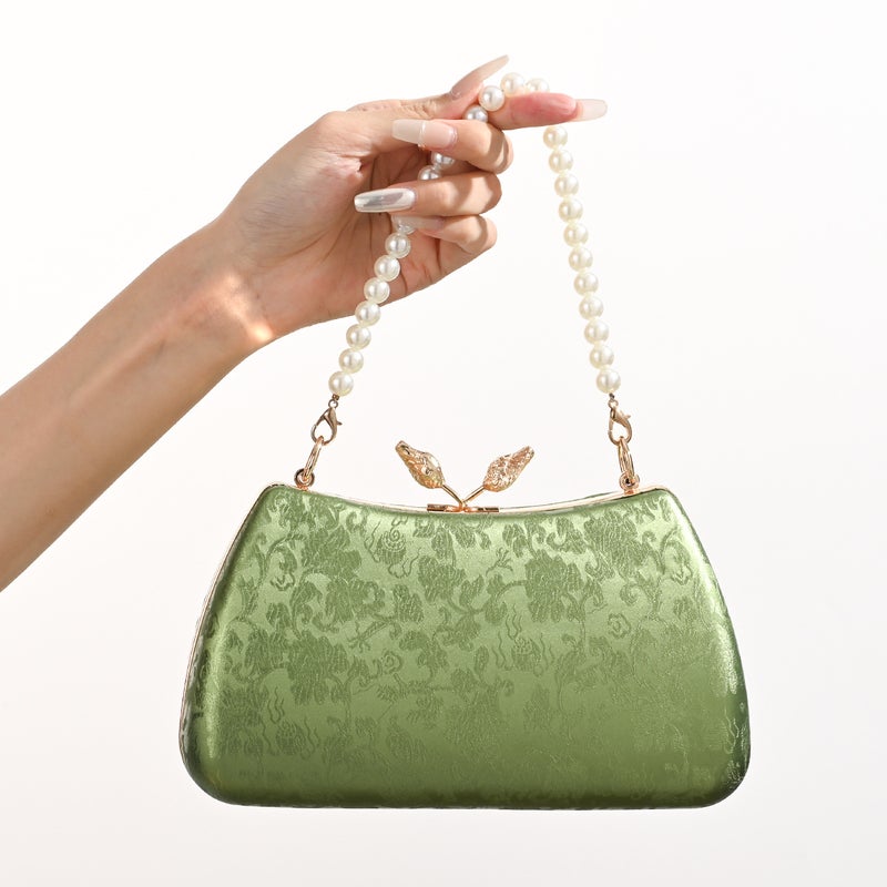 New Chinese-Style Pearl Handheld Cheongsam Women'S Bag Banquet Dress Party Evening Bag Elegant And Atmospheric All-Match - Image 5