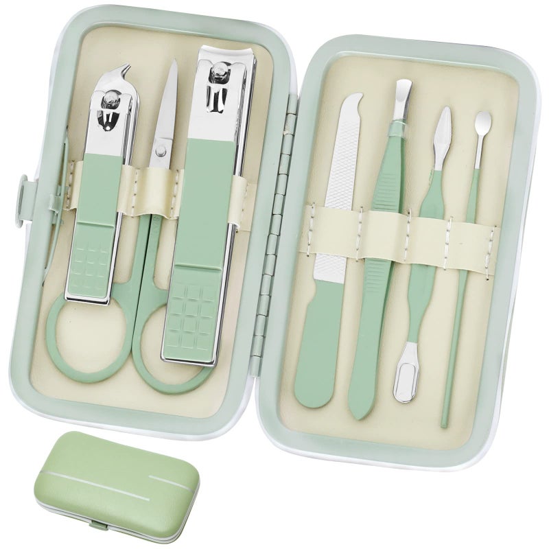 Aceoce Aceoce Manicure Set Business Gifts Handheld Sized Nail Clippers Set Tools Luxurious Manicure Set Professional Stainless Steel Nail Clippers with Travel Case for Men Women Teens Parents Colleagues 