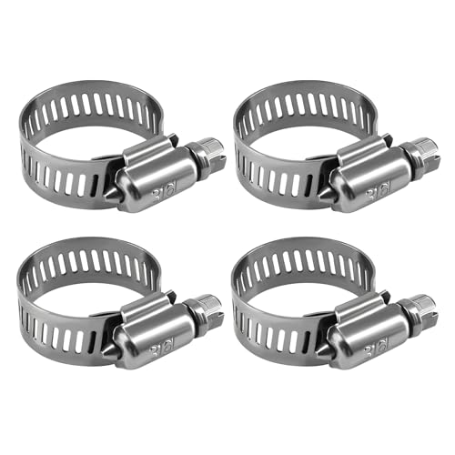 NexaNova 316L Stainless Steel Hose Clamps Marine Grade Corrosion Resistant Heavy Duty Clamps (14-27 mm, 5/8" - 1") 4Pcs - Image 2