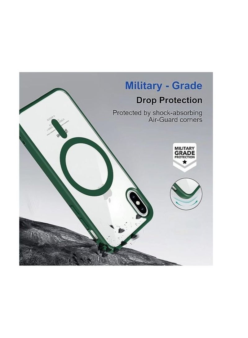 Magsafe Back Cover for iPhone xs max Green  - Image 3