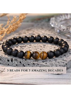 Generic 21st/30th/40th/50th/60th/70th Birthday Gifts for Him, Elastic Rope Bracelet for Men  - Image 3