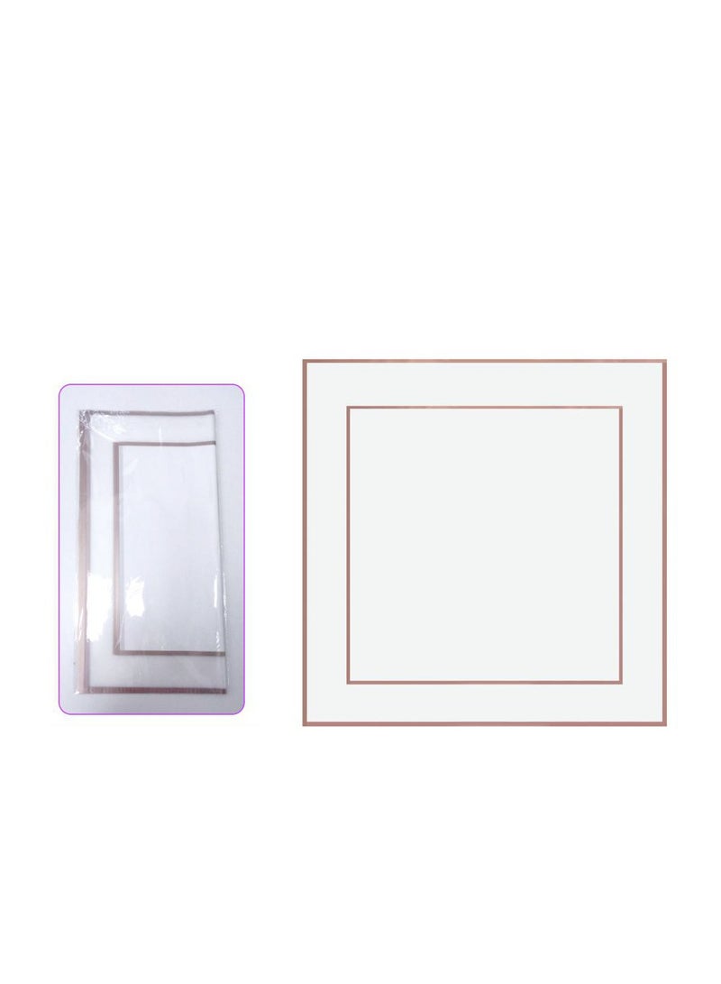 PARTY FUN Gift Wrap Paper 58x58Cm 20Pcs/Bag White Clr.  - Image 3