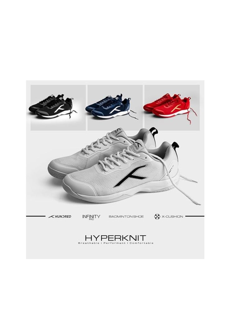 HUNDRED Infinity Pro Non-Marking Professional Badminton Shoe for Men |  Material: Polyester/Mesh | Suitable for Indoor Tennis/Squash/Table Tennis/Basketball & Padel | Lace Up | Durable and Comfort - Image 5