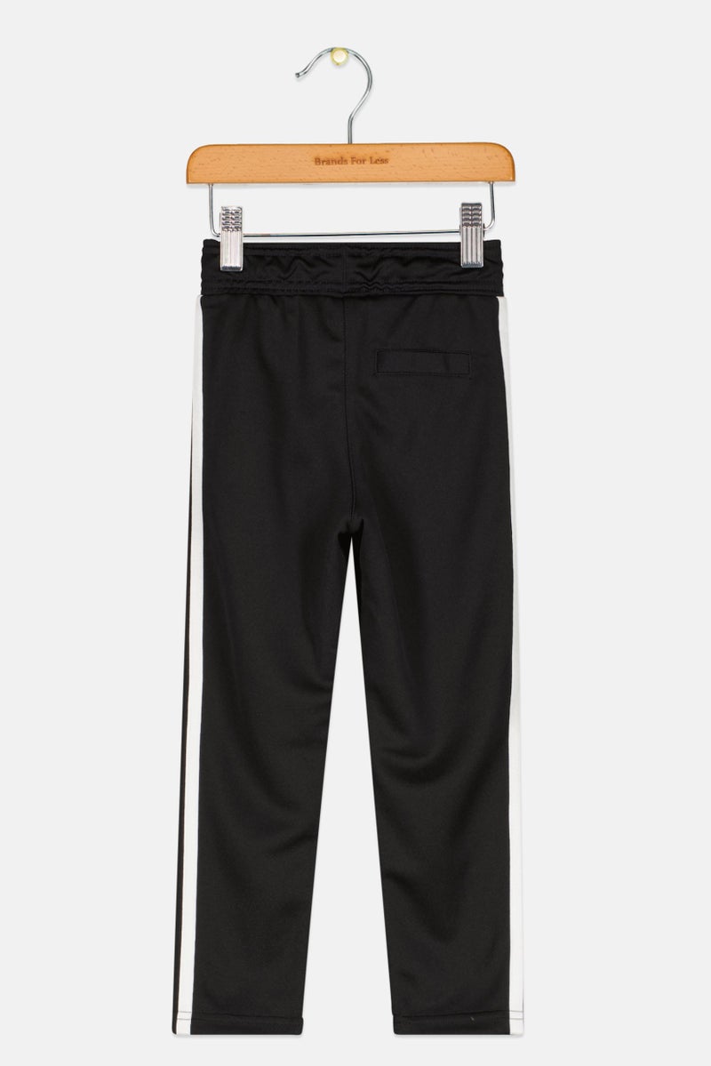 Adidas Kids Boy Sportswear Fit Brand Logo Outdoor Pant, Black - Image 2