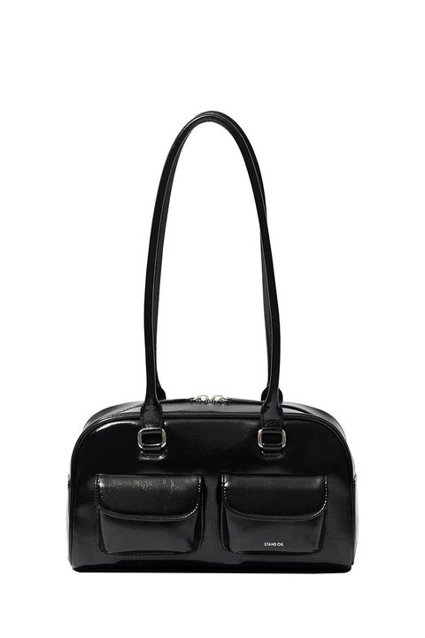 حقيبة كتف جلدية Stand Oil Chubby Bag