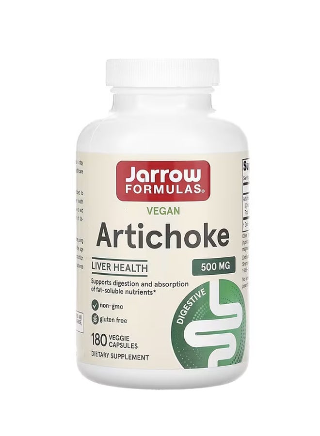 jarrow formulas Artichoke 500 mg 180 Veggie Capsules