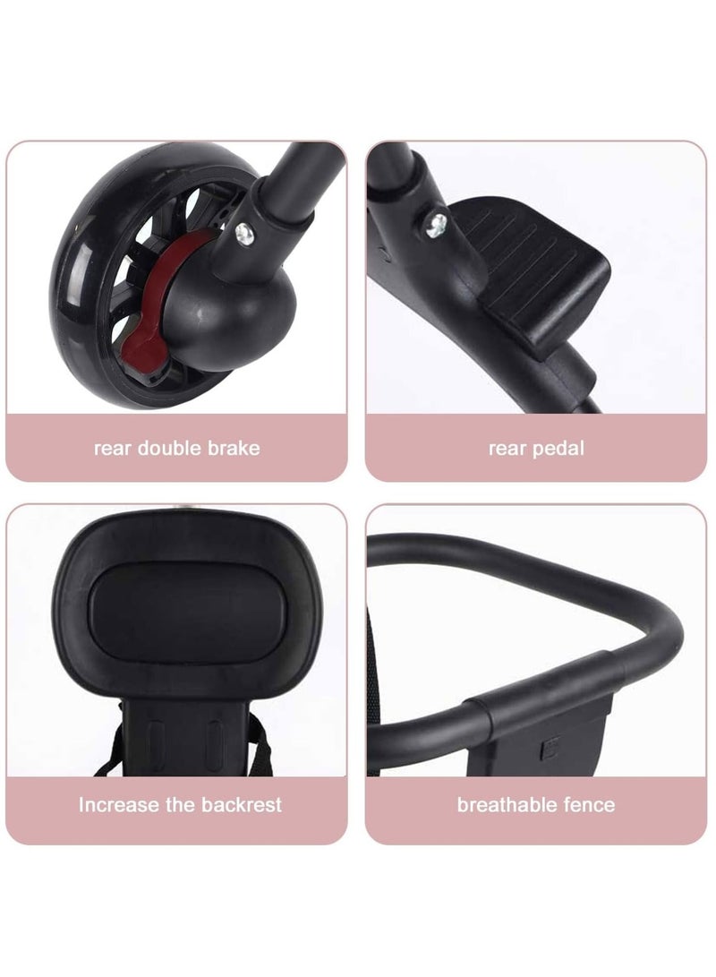 والالا عربة أطفال قابلة للطي وخفيفة الوزن وخفيفة الوزن وعربة أطفال وعربة أطفال وعربة طائرة وعربة سفر مزودة بعجلة 360 درجة ومظلة صن شاين ووسادة ودفع باتجاهين - Image 4