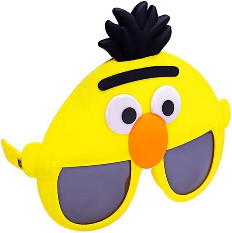 Sun-Staches Official Sesame Street Sunglasses | Ernie, Bert, Elmo, Cookie | Costume Accessory Mask | One Size Fits Most - Image 1