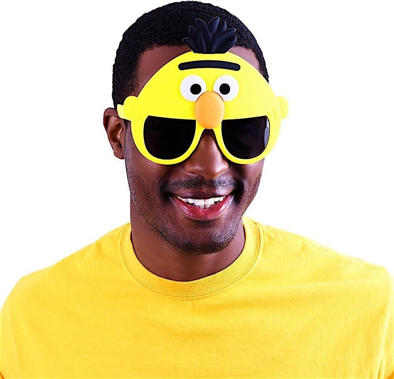 Sun-Staches Official Sesame Street Sunglasses | Ernie, Bert, Elmo, Cookie | Costume Accessory Mask | One Size Fits Most - Image 3
