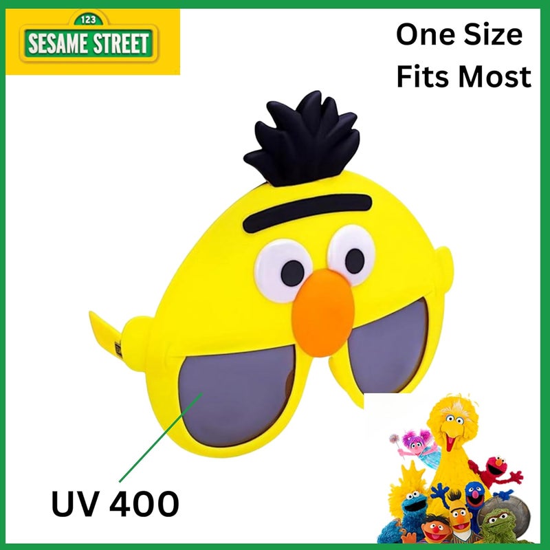 Sun-Staches Official Sesame Street Sunglasses | Ernie, Bert, Elmo, Cookie | Costume Accessory Mask | One Size Fits Most - Image 2