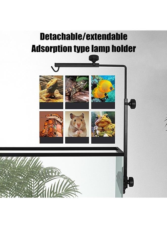 B&K Reptile Lamp Stand Adjustable Metal Heat Lamp Stand and Light Dome Support Fixture for Terrarium - Image 4