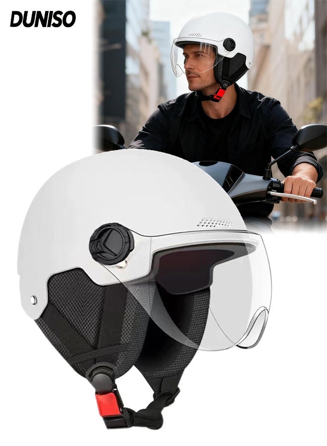 DUNISO Electric Bike & Scooter Helmet – Half Shell with Ear Protection, Drop Resistant - Image 1