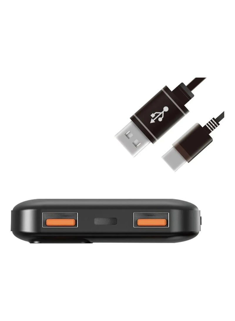 Energizer Ultimate Power Bank UE10073P – 10,000mAh Capacity, 22.5W Fast Charging, PD 3.0 & Quick Charge Support, Dual USB Output, Portable & Compact Design Black - Image 2