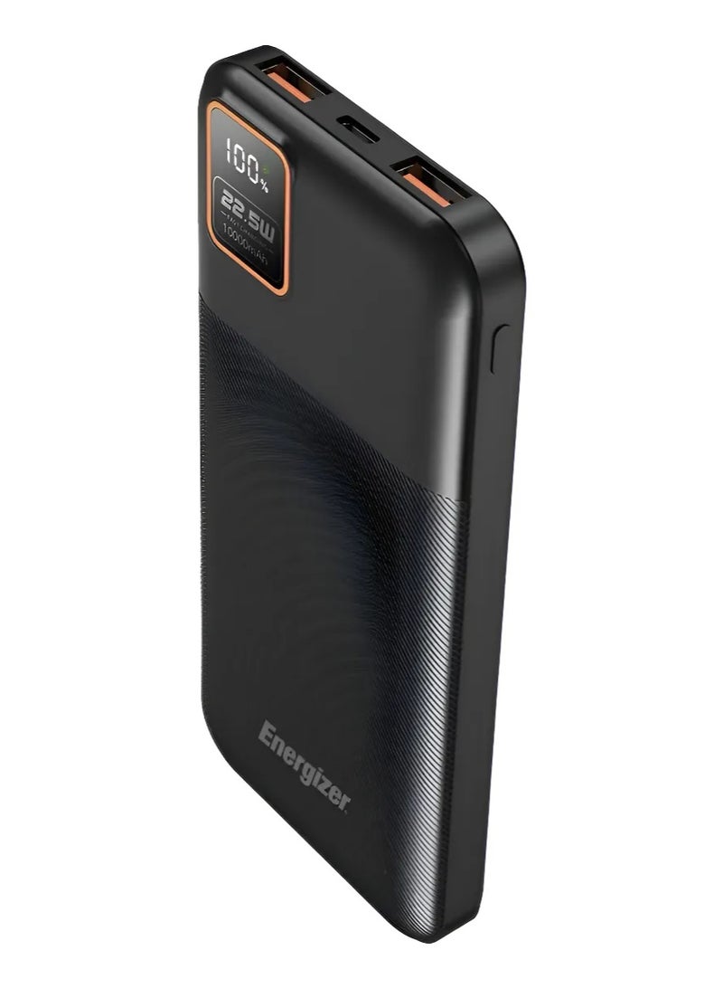 Energizer Ultimate Power Bank UE10073P – 10,000mAh Capacity, 22.5W Fast Charging, PD 3.0 & Quick Charge Support, Dual USB Output, Portable & Compact Design Black - Image 1