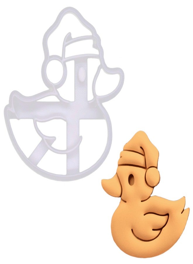 BAKERLOGY Christmas Baby Duck Cookie Cutter - Detailed Biscuit Cutter Design for Baking and Crafts, ideal on fondant, dough, clay - Image 1