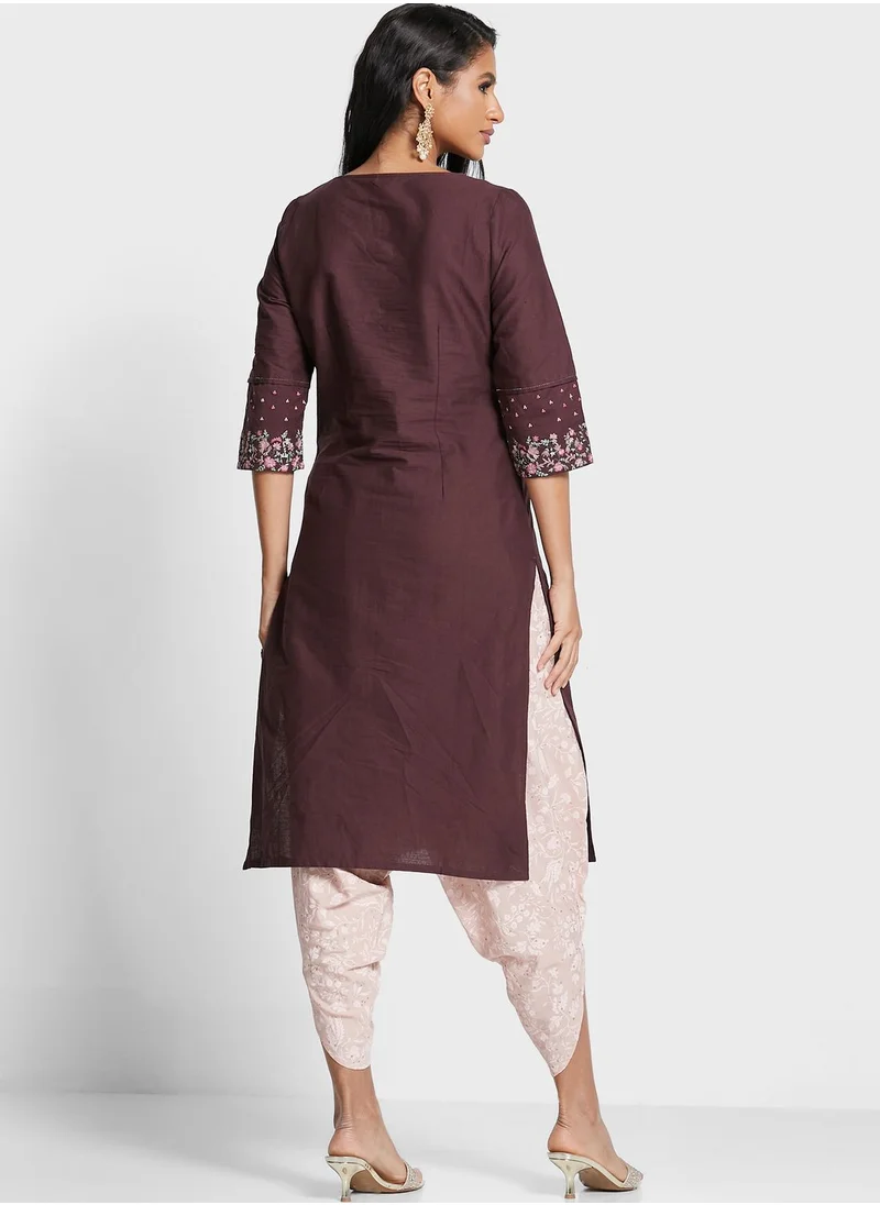 W Embroidered Kurti