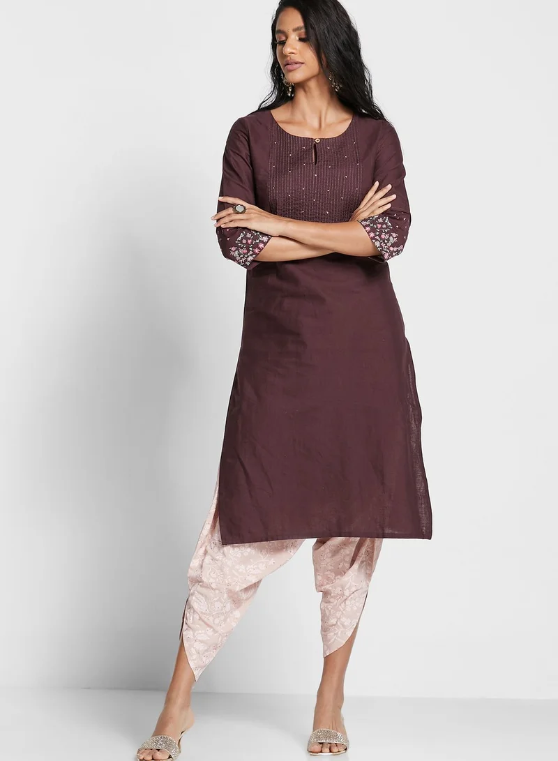W Embroidered Kurti