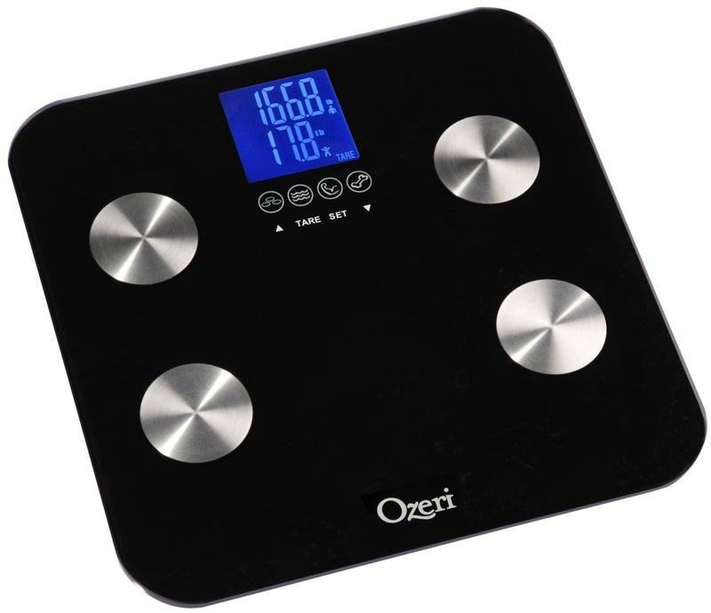 Ozeri Touch 440 lbs Total Body Weight Scale (Body Fat, Muscle, Bone, Weight & Hydration), Auto Recognition Bath Scale with Infant Tare - Image 3
