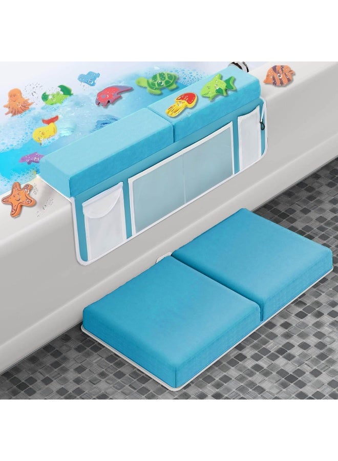 Supa Ant Award Winning Baby Bath Kneeler and Elbow Rest Pad Set with 12 Free Baby Bath Toys - Image 1