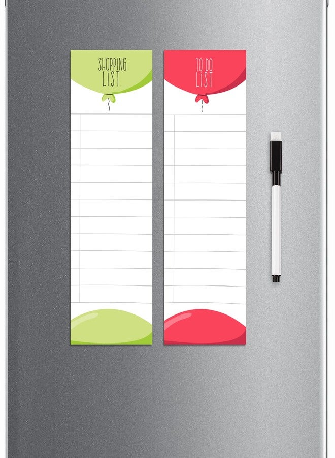Rousrie Plastic Shopping List and to Do List Fridge Magnet Board Combo with Dry Erase Marker Pen | Unlimited Usage and Rewritable Magnetic Technology - Image 1