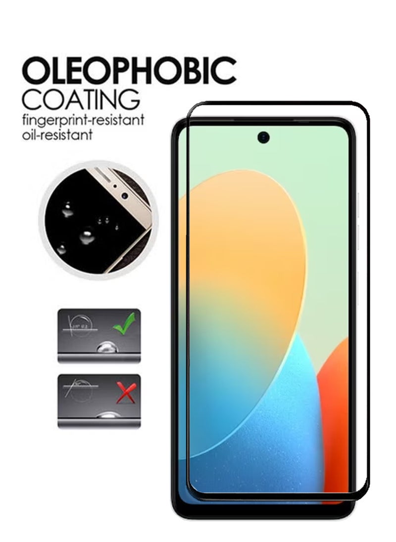 Generic - Tempered Glass Screen Protector For Tecno Spark Go 2024 - Black - Image 1