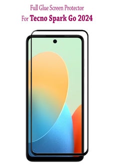 Tempered Glass Screen Protector For Tecno Spark Go 2024 - Black