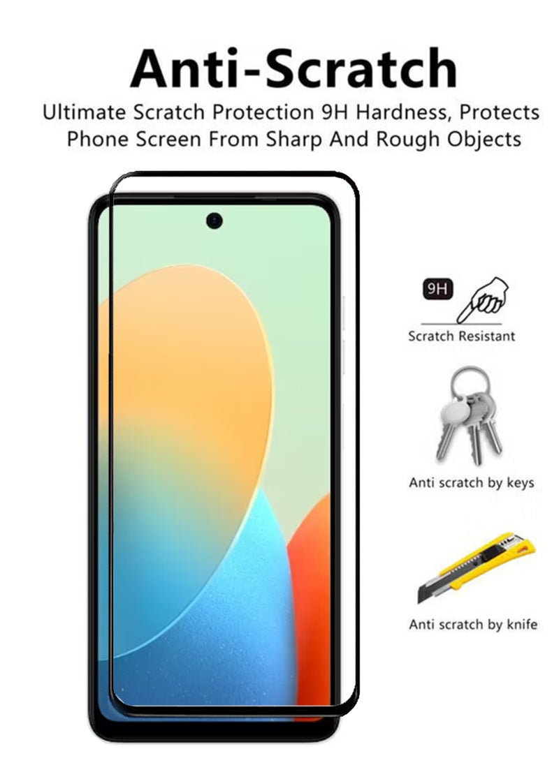 Generic - Tempered Glass Screen Protector For Tecno Spark Go 2024 - Black - Image 1