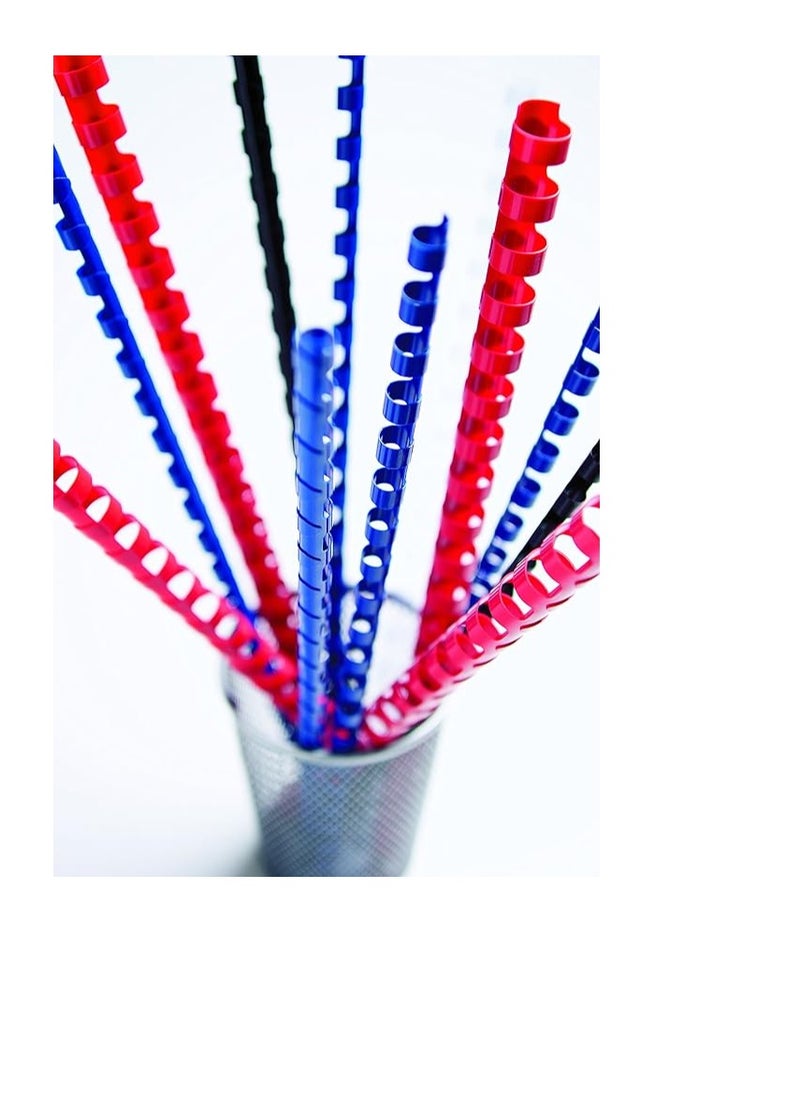 SUPER DEAL 100-Piece Plastic Binding Combs 16mm Blue  - Image 2