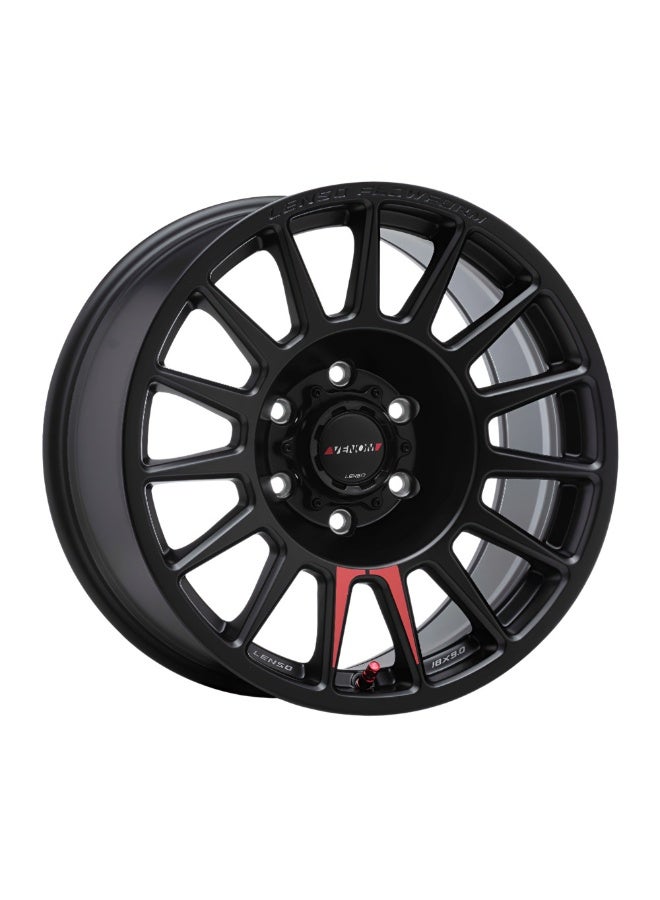 Lenso VENOM-8 (VN8) 17X8.5 6X139.7 ET20 CB95.1 MKW (SATIN BLACK) - Image 1